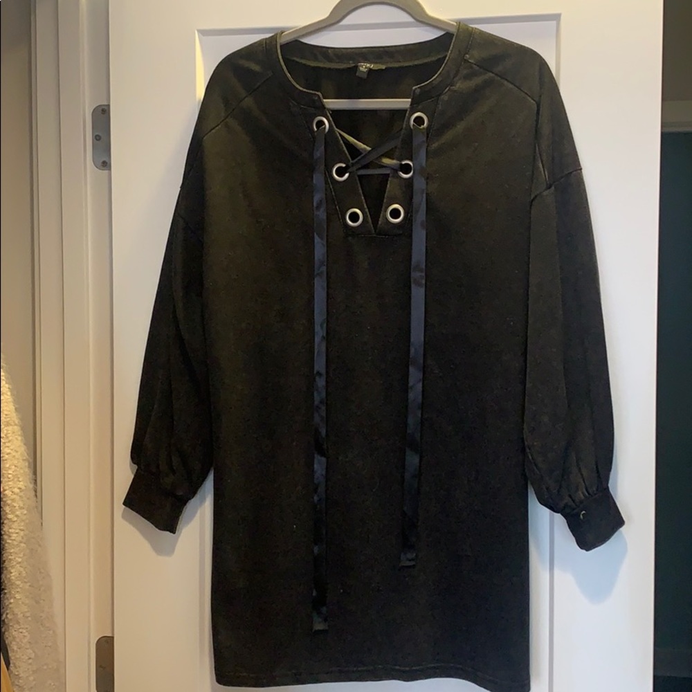 Lace up dress